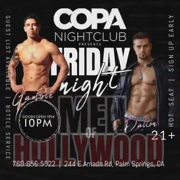 COPA Night Club - Friday Night Men of the Hollywood Strip