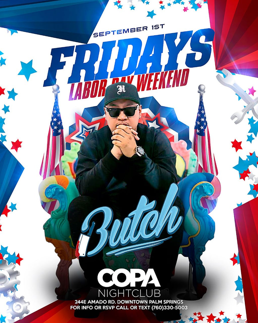 Copa-night-club-palm-springs-DJ-BUTCH-090123-Labor-Day-Event